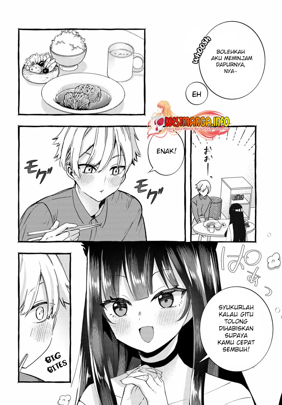 Halaman 4 — Chiteki de Cool na Kouhai Bijo, Ore no Kaineko ni Naru Chapter 3