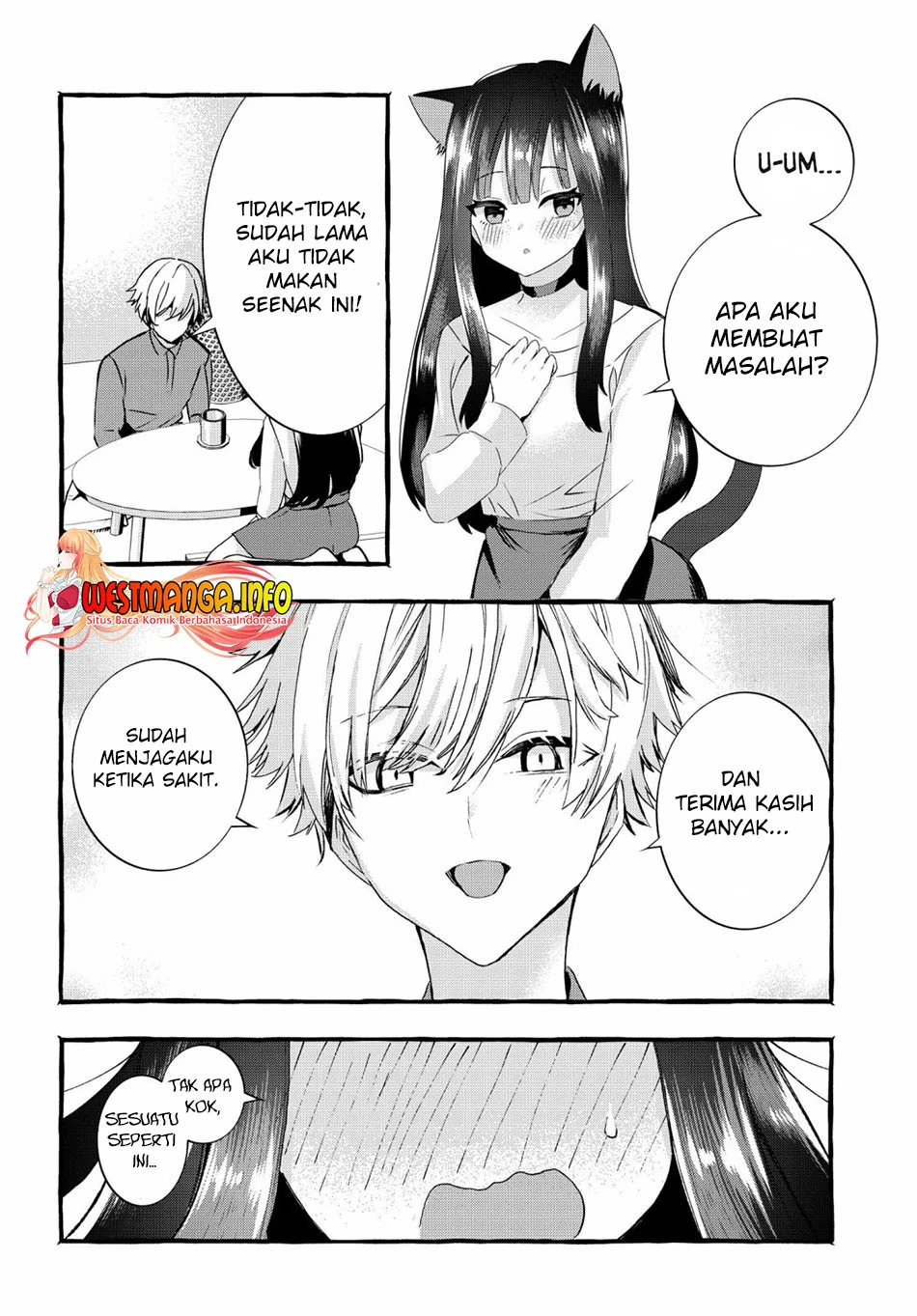 Halaman 6 — Chiteki de Cool na Kouhai Bijo, Ore no Kaineko ni Naru Chapter 3