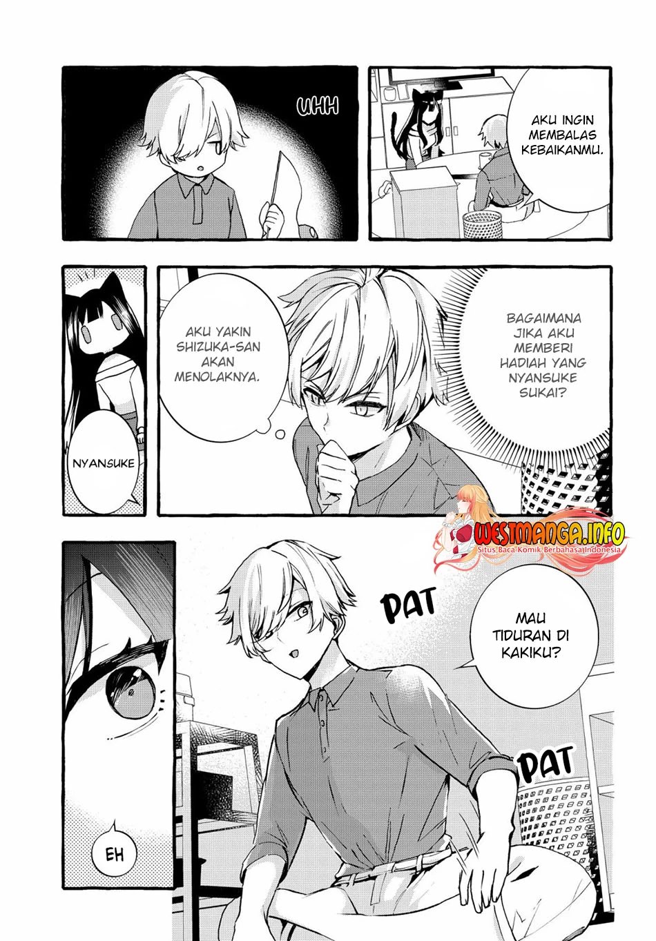 Halaman 7 — Chiteki de Cool na Kouhai Bijo, Ore no Kaineko ni Naru Chapter 3