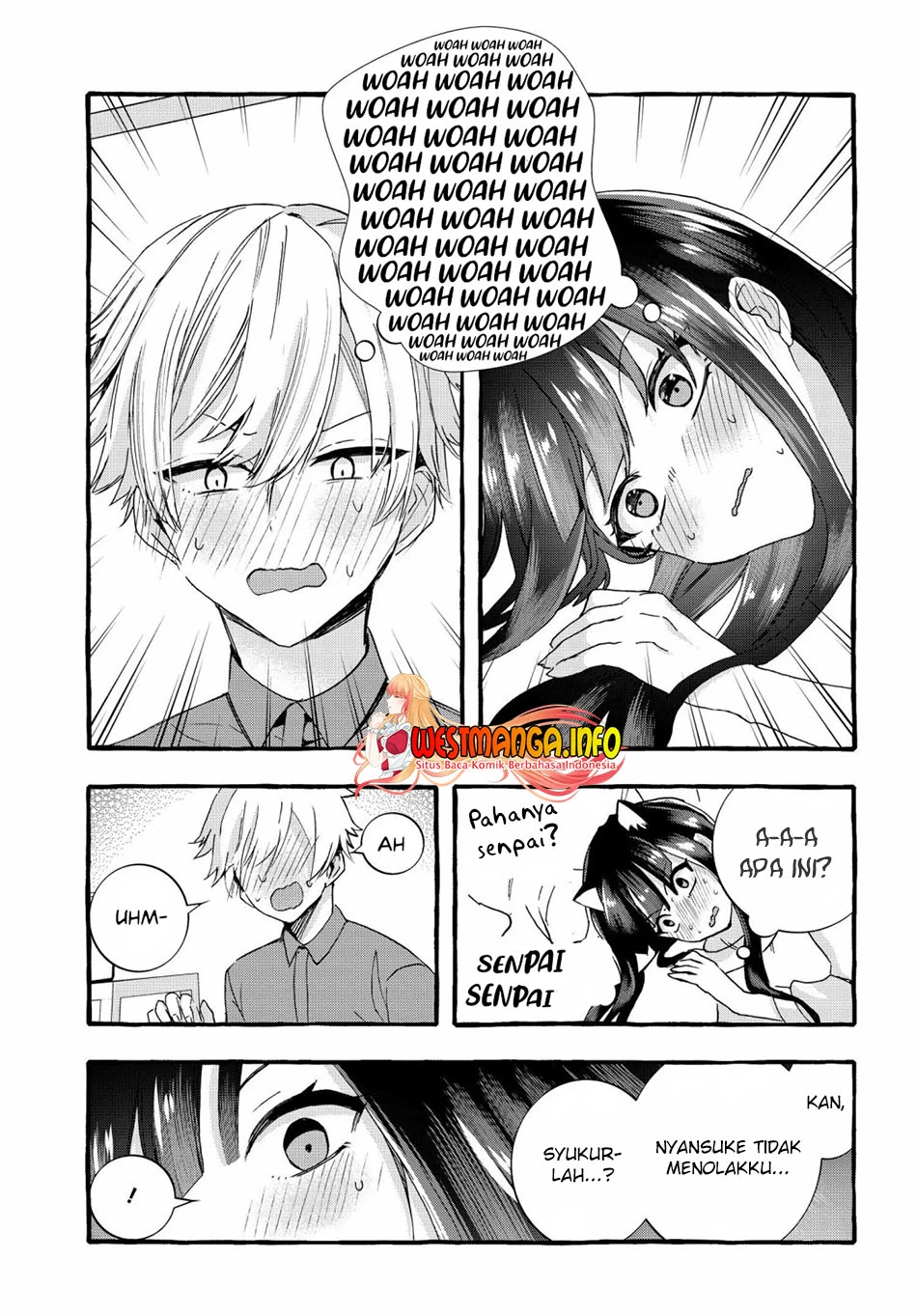 Halaman 9 — Chiteki de Cool na Kouhai Bijo, Ore no Kaineko ni Naru Chapter 3
