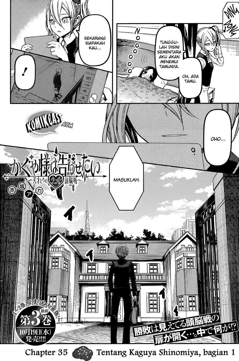 Halaman 4 — Kaguya-sama wa Kokurasetai: Tensai-tachi no Renai Zunousen Chapter 35