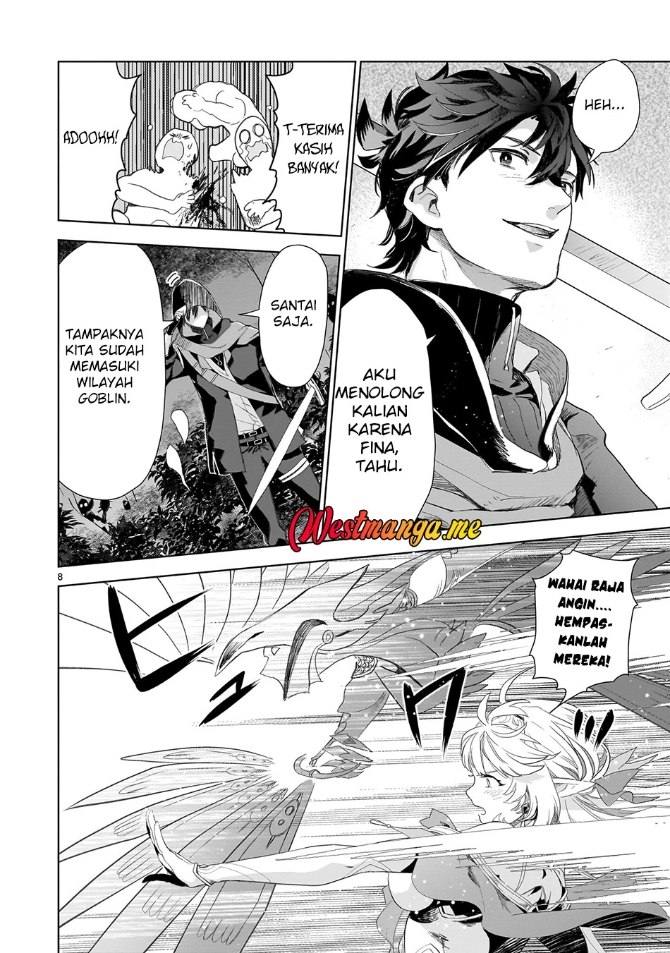 Halaman 7 — Elf-zuma to Hajimeru Yuukyuu no Tabi: Densetsu no Yuusha, Aisuru Elf to Tomo ni 100-nen Mae ni Sukutta Sekai wo Tabisuru Chapter 3