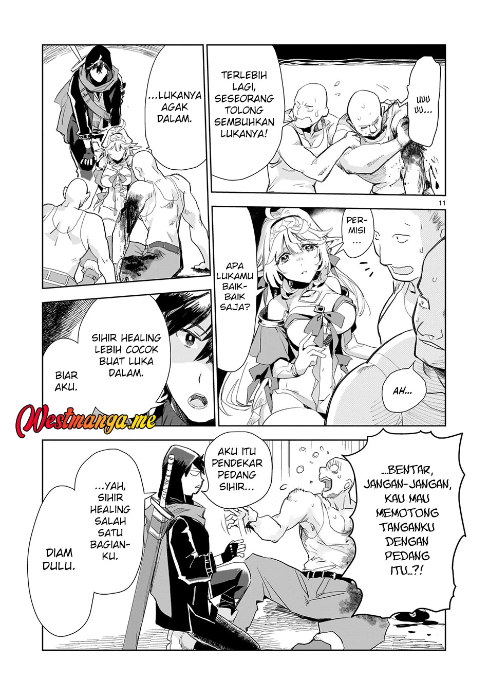 Halaman 10 — Elf-zuma to Hajimeru Yuukyuu no Tabi: Densetsu no Yuusha, Aisuru Elf to Tomo ni 100-nen Mae ni Sukutta Sekai wo Tabisuru Chapter 3
