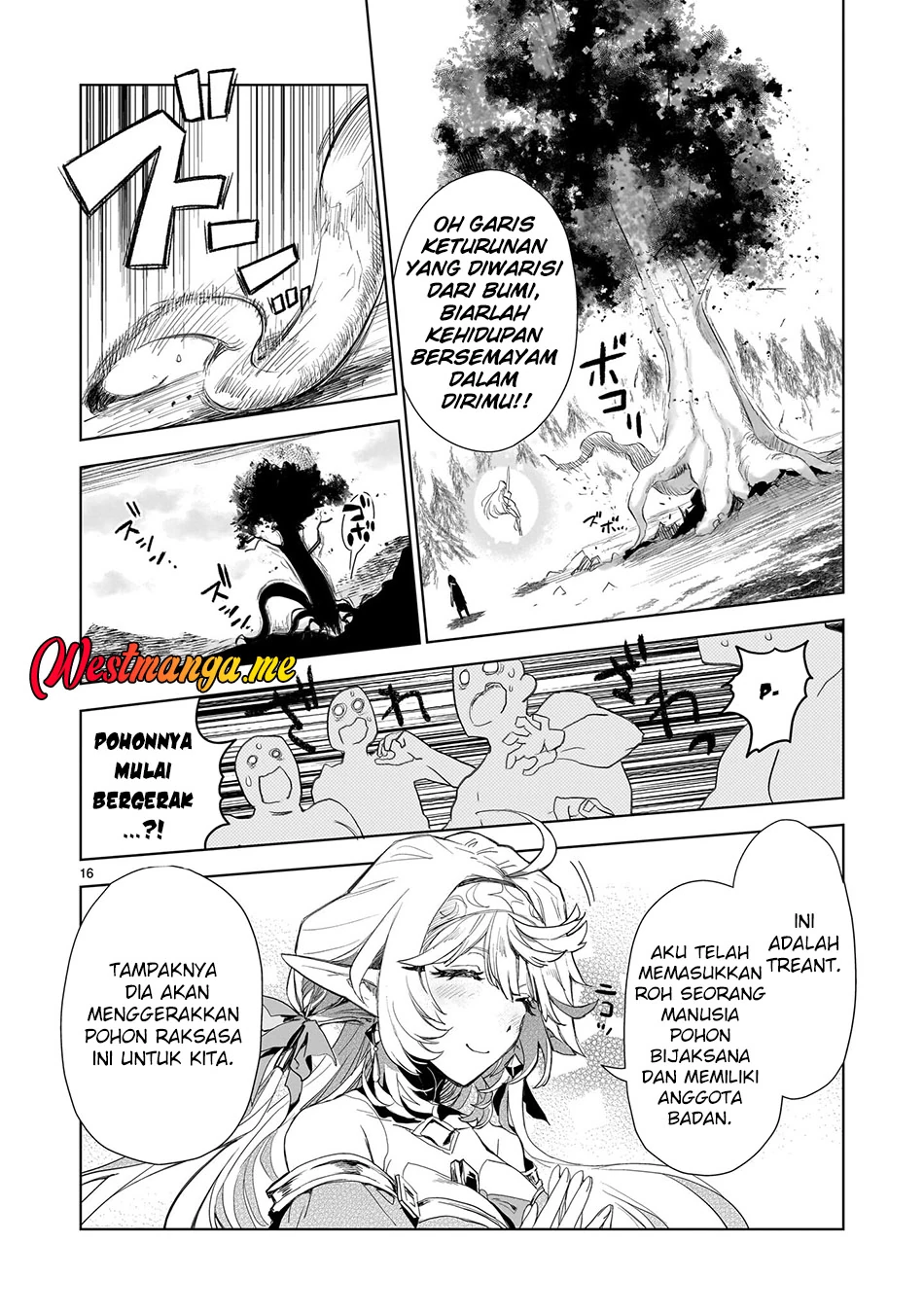 Halaman 15 — Elf-zuma to Hajimeru Yuukyuu no Tabi: Densetsu no Yuusha, Aisuru Elf to Tomo ni 100-nen Mae ni Sukutta Sekai wo Tabisuru Chapter 3