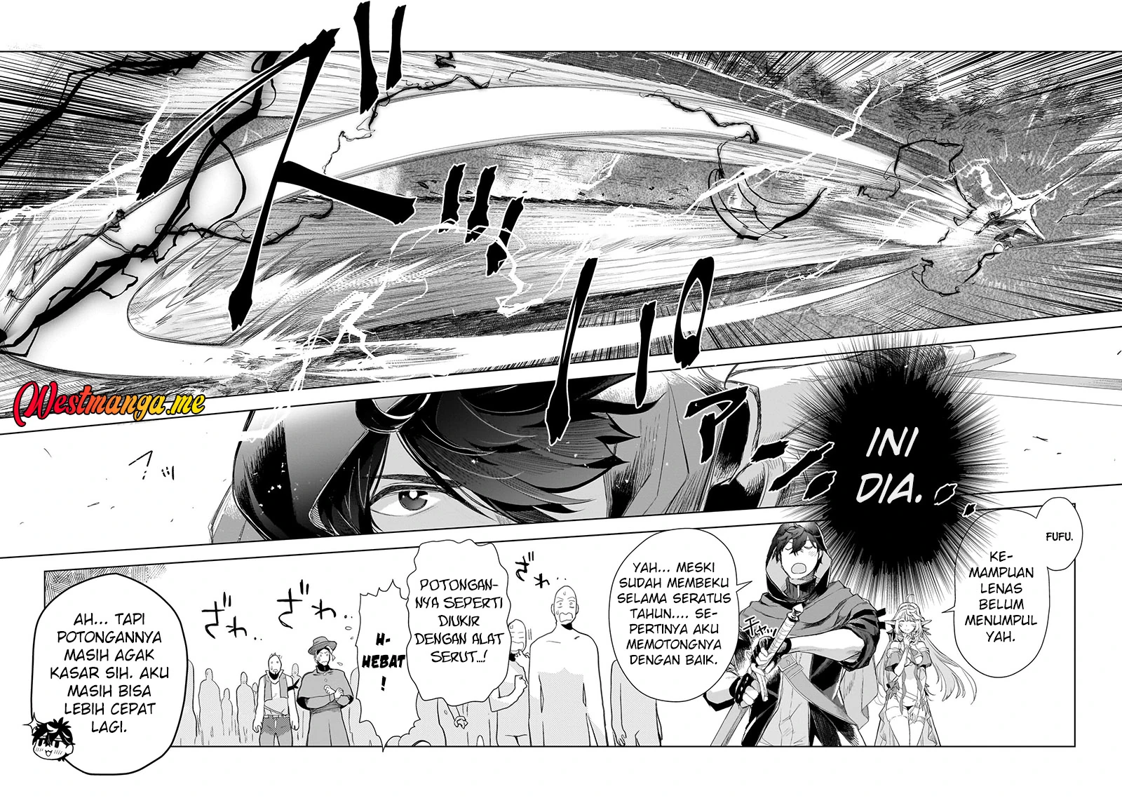Halaman 21 — Elf-zuma to Hajimeru Yuukyuu no Tabi: Densetsu no Yuusha, Aisuru Elf to Tomo ni 100-nen Mae ni Sukutta Sekai wo Tabisuru Chapter 3