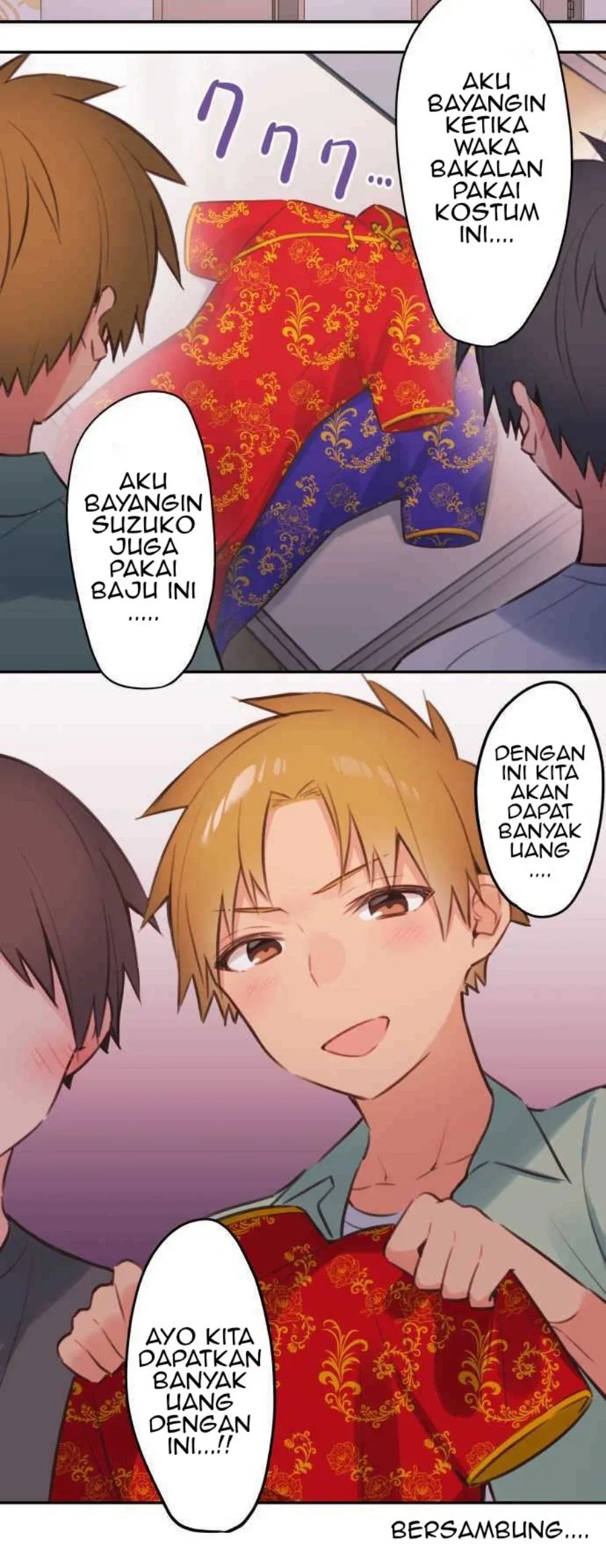 Halaman 37 — Waka-chan Is Flirty Again Chapter 77