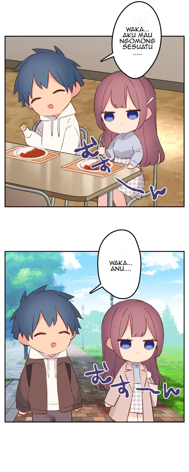 Halaman 15 — Waka-chan Is Flirty Again Chapter 149