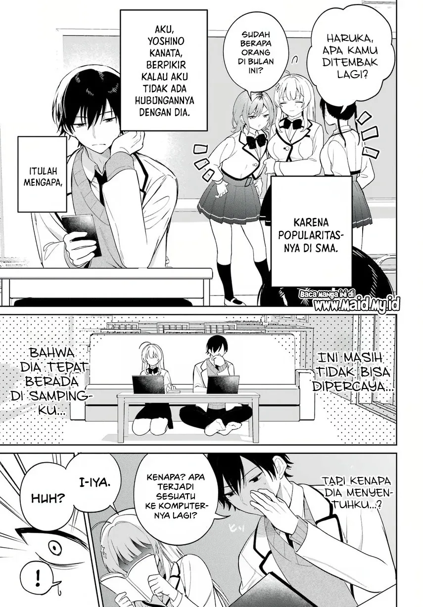 Halaman 8 — Remote Jugyou ni Nattara Class 1 no Bishoujo to Doukyo suru Koto ni Natta Chapter 1