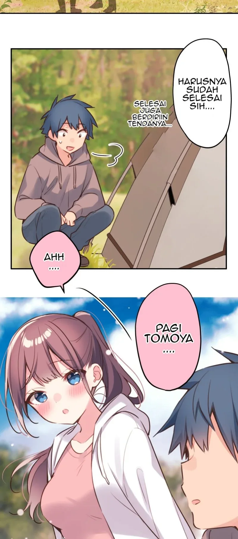 Halaman 3 — Waka-chan Is Flirty Again Chapter 84