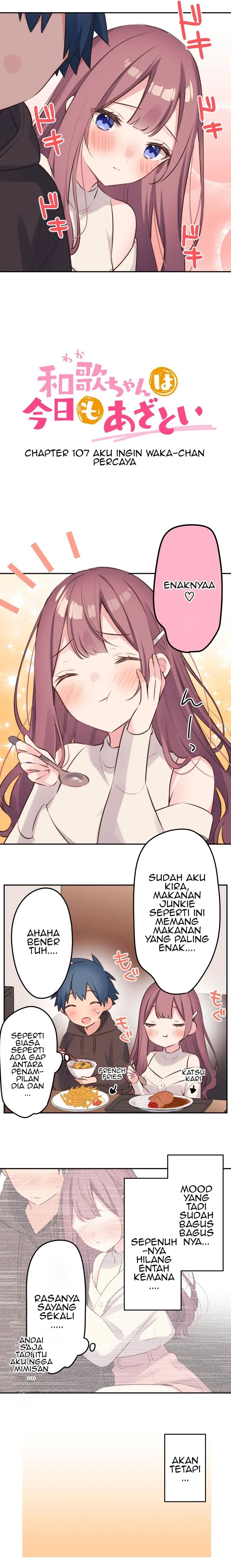 Halaman 3 — Waka-chan Is Flirty Again Chapter 107