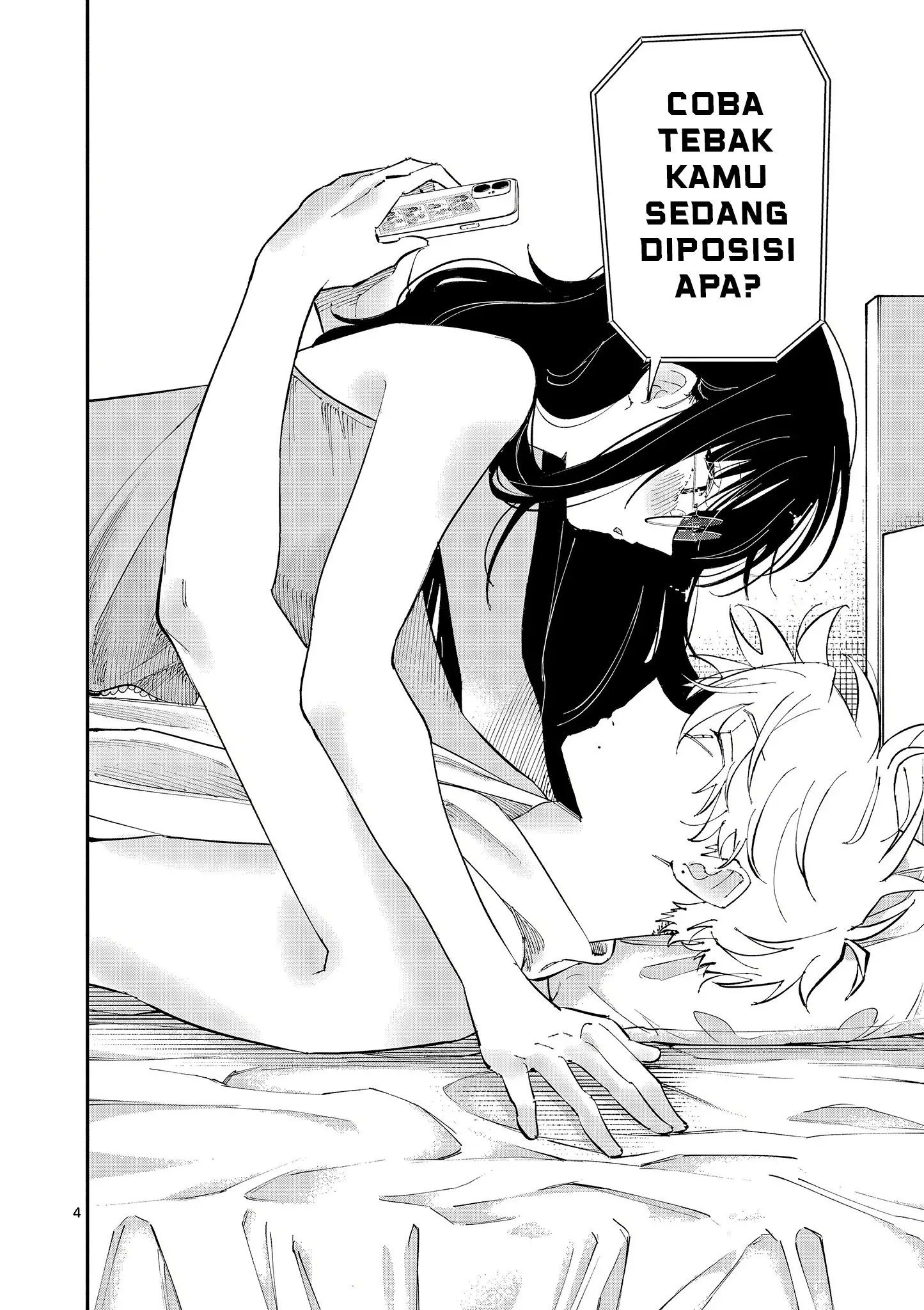 Halaman 4 — Tonari no Seki no Yatsu ga Souiu Me de Mitekuru Chapter 44