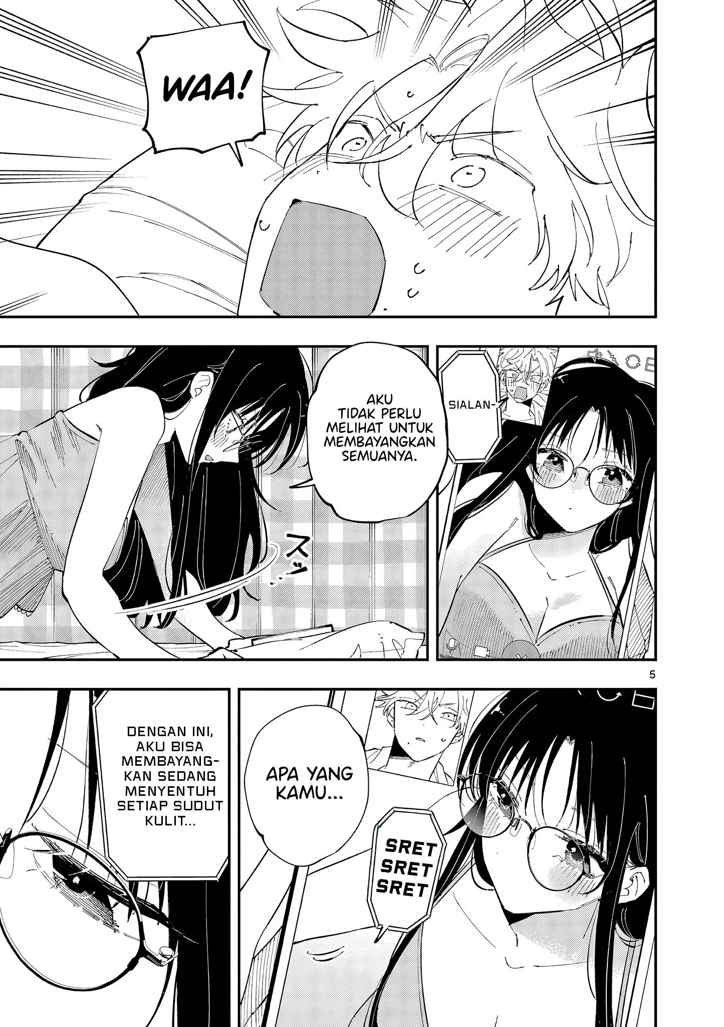 Halaman 5 — Tonari no Seki no Yatsu ga Souiu Me de Mitekuru Chapter 44