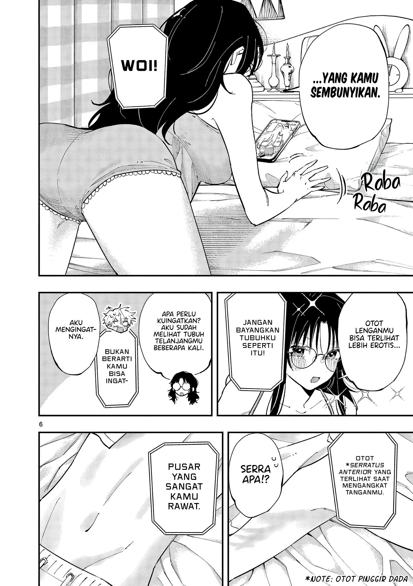 Halaman 6 — Tonari no Seki no Yatsu ga Souiu Me de Mitekuru Chapter 44