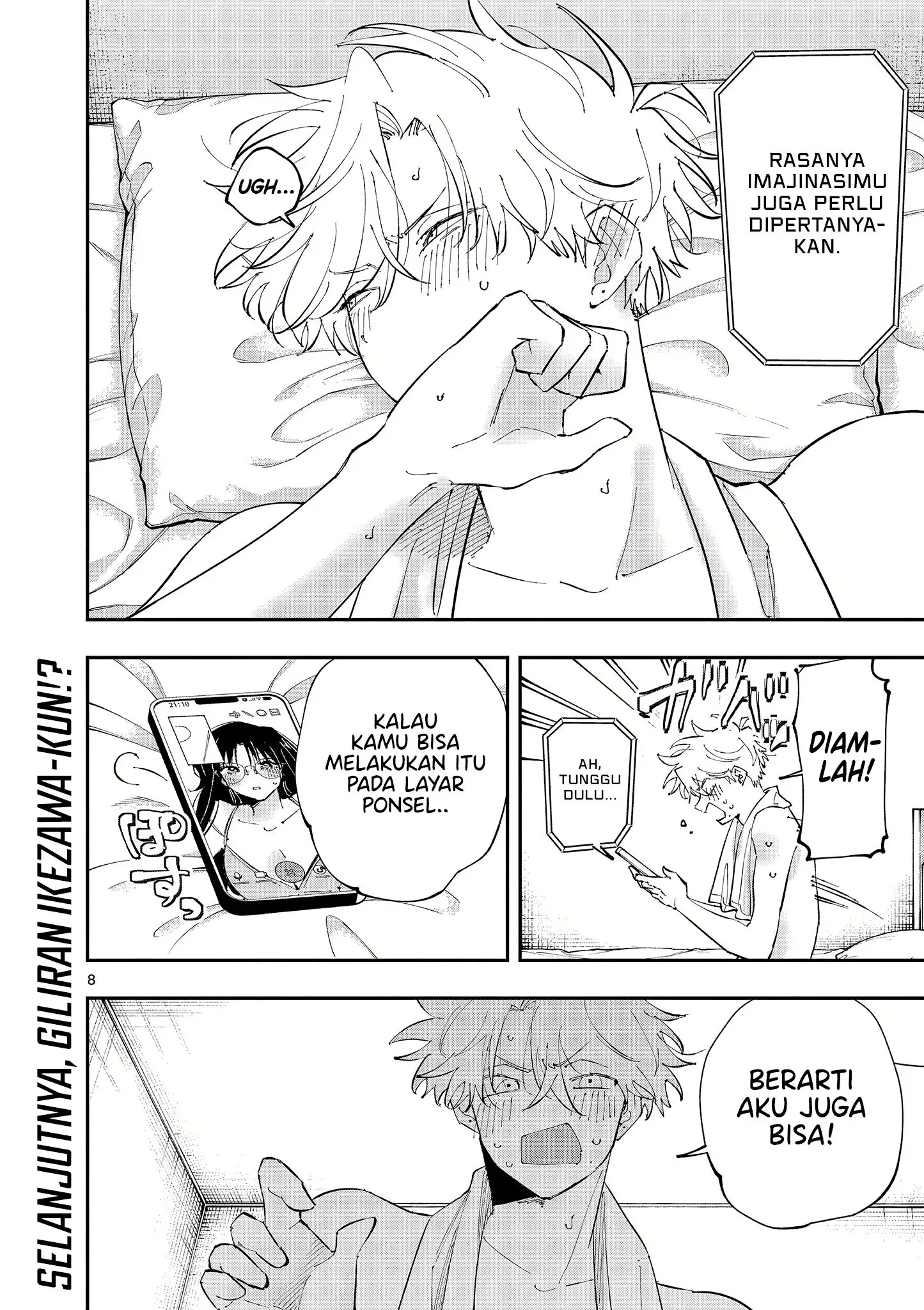Halaman 8 — Tonari no Seki no Yatsu ga Souiu Me de Mitekuru Chapter 44