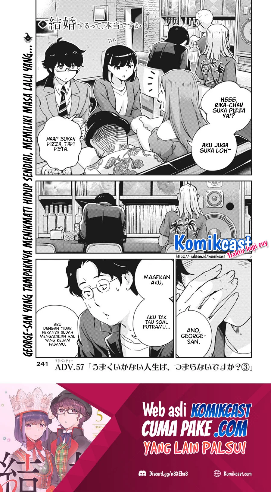 Halaman 3 — Kekkon suru tte, Hontou desu ka Chapter 57