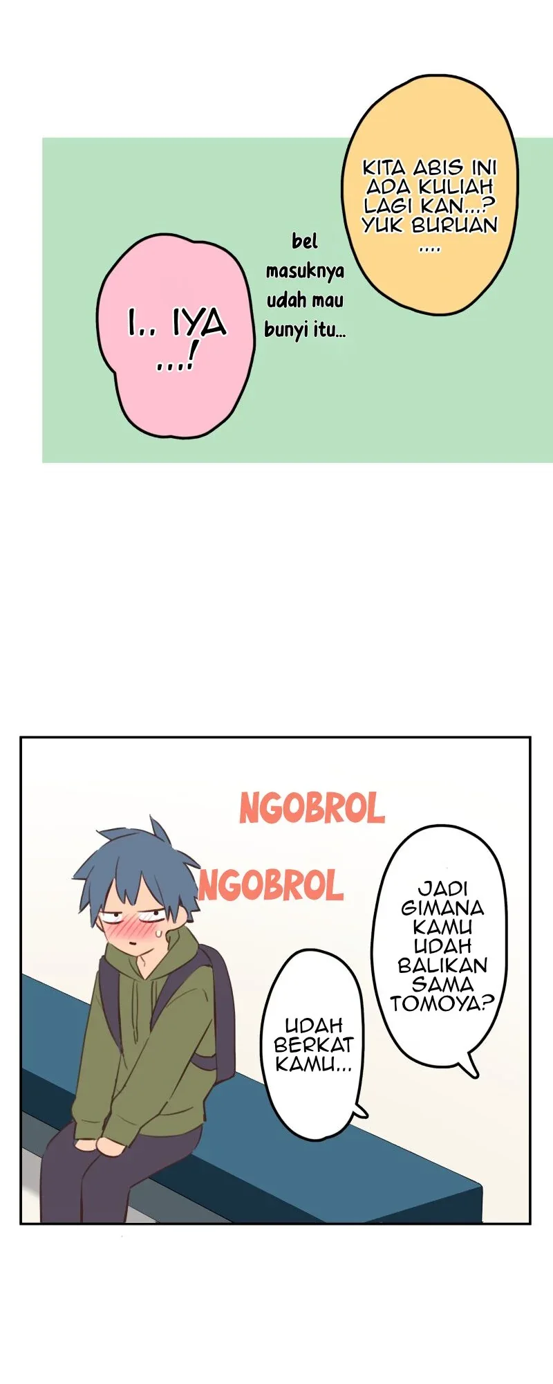 Halaman 19 — Waka-chan Is Flirty Again Chapter 196