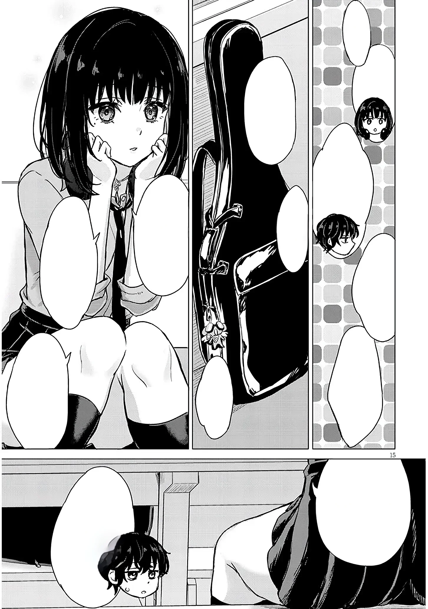 Halaman 15 — Amamori Junna wa Shitsudo ga Takai Chapter 1