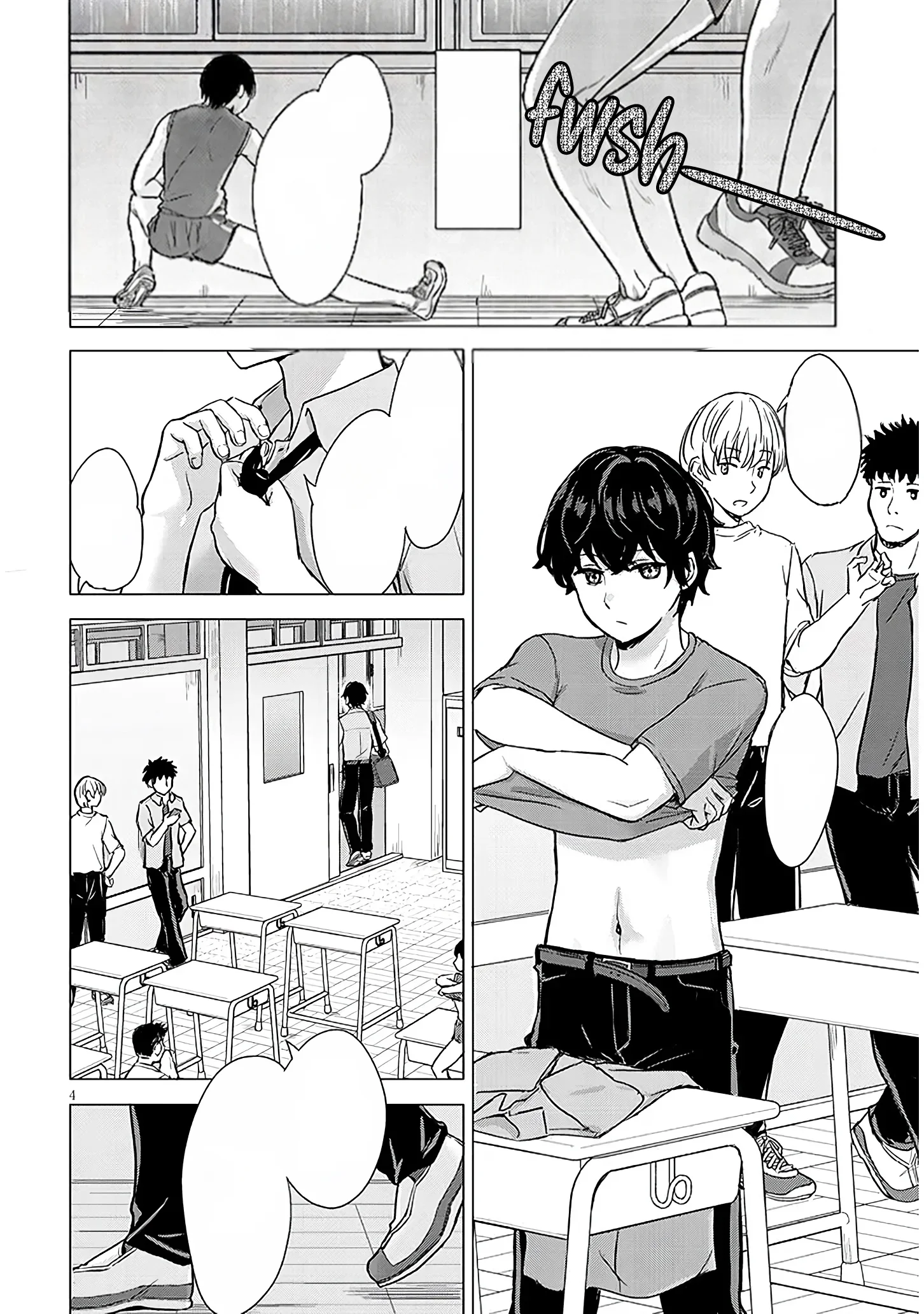 Halaman 4 — Amamori Junna wa Shitsudo ga Takai Chapter 1